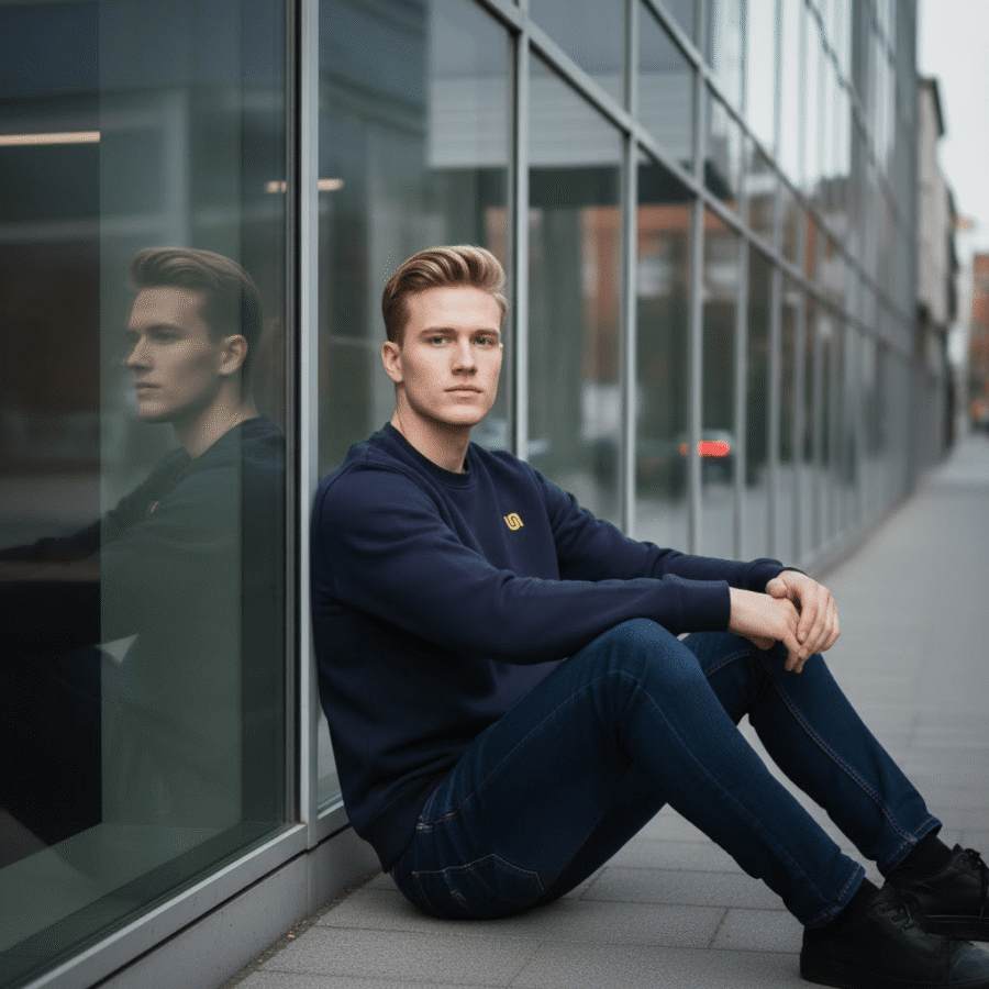 FELPA UNISEX GIROCOLLO REGULAR ecosostenibile