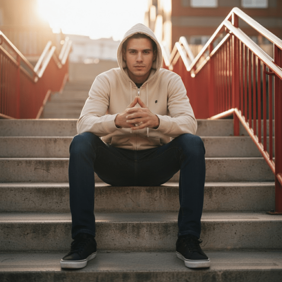 FELPA ZIP UNISEX con cappuccio